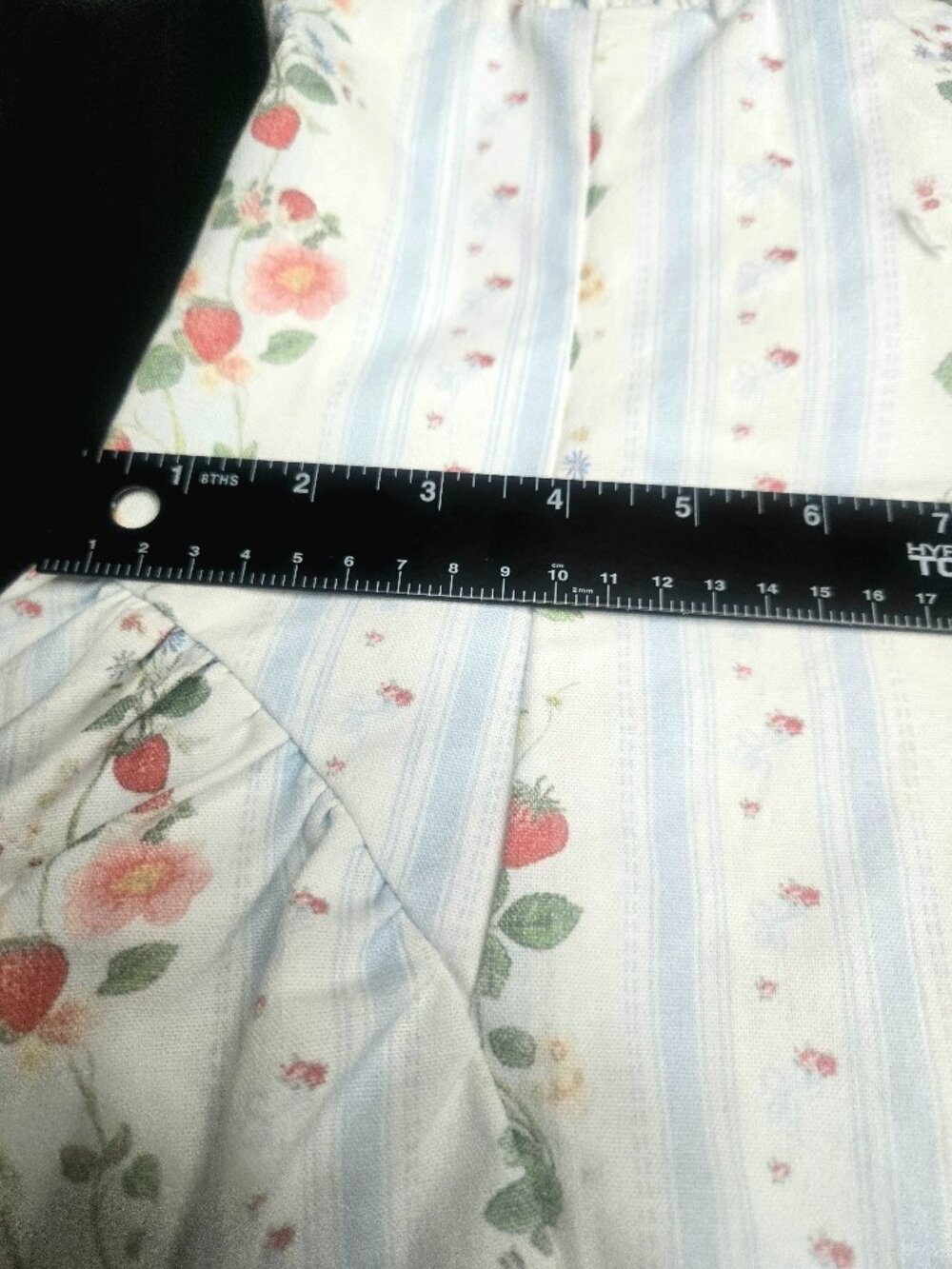 Cider Halter Dress Large Strawberry Floral Coquette Cottagecore Milkmaid - Picture 9 of 12